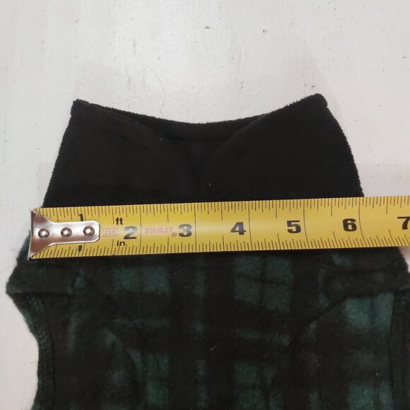 Born To Be Loved Green/Black Buffalo Plaid Pullover Dog Shirt W/D-Ring - M - Picture 3 of 7